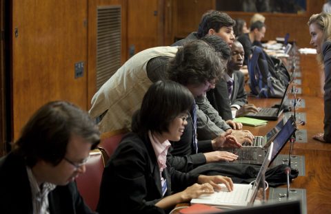 Rebecca MacKinnon Speaks with Internet Freedom Fellows at Press Conference at UN