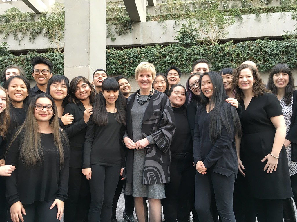 Students wow the crowd at celebration of 100 years of women's right to vote