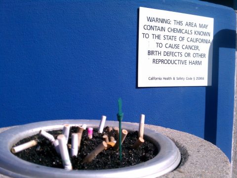 WARNING: This area may contain chemicals known to the State of California to cause cancer. California Proposition 65.