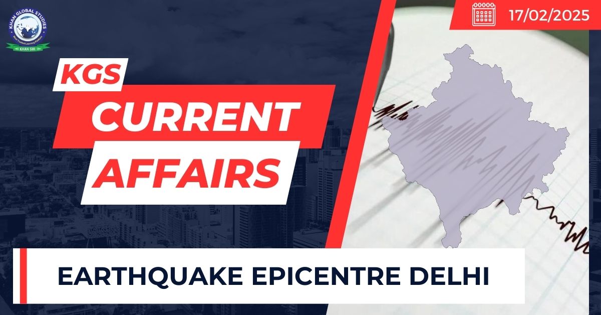 Where was the epicenter of todays earthquake in delhi