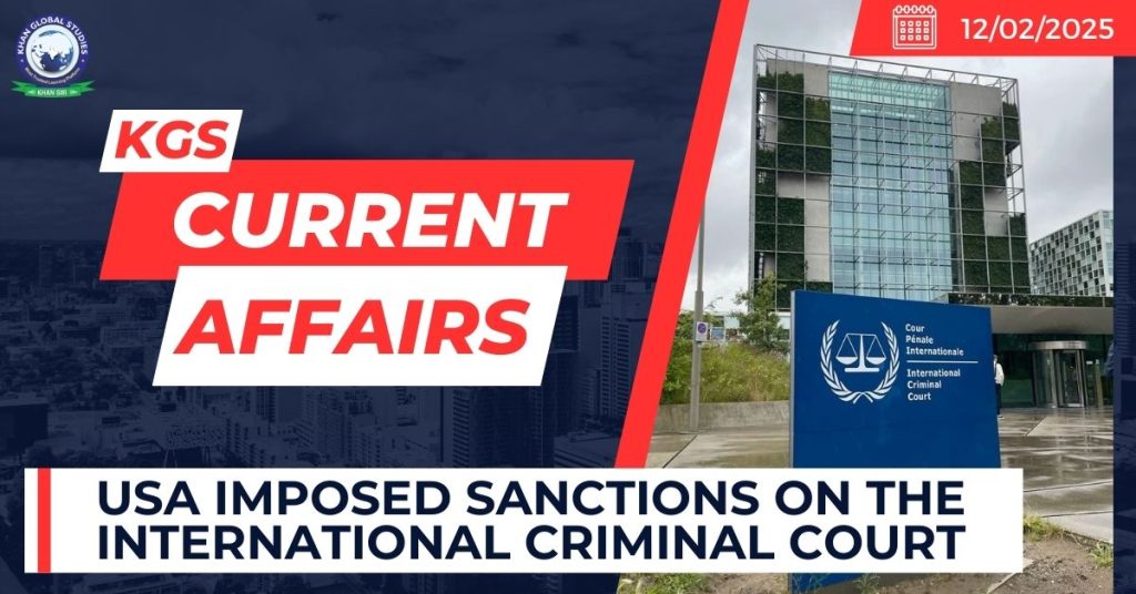 USA Imposed Sanctions on the International Criminal Court