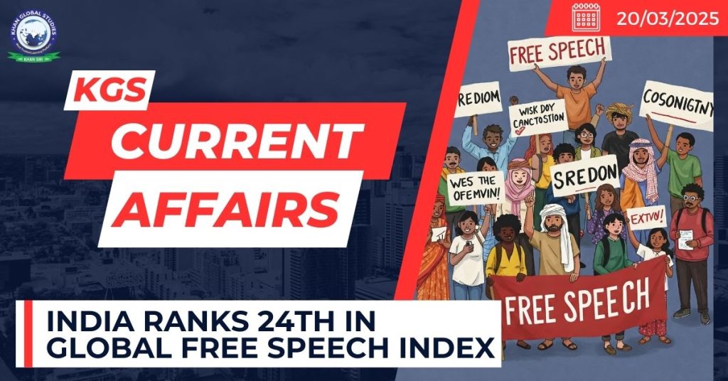 India Ranks 24th in Global Free Speech Index