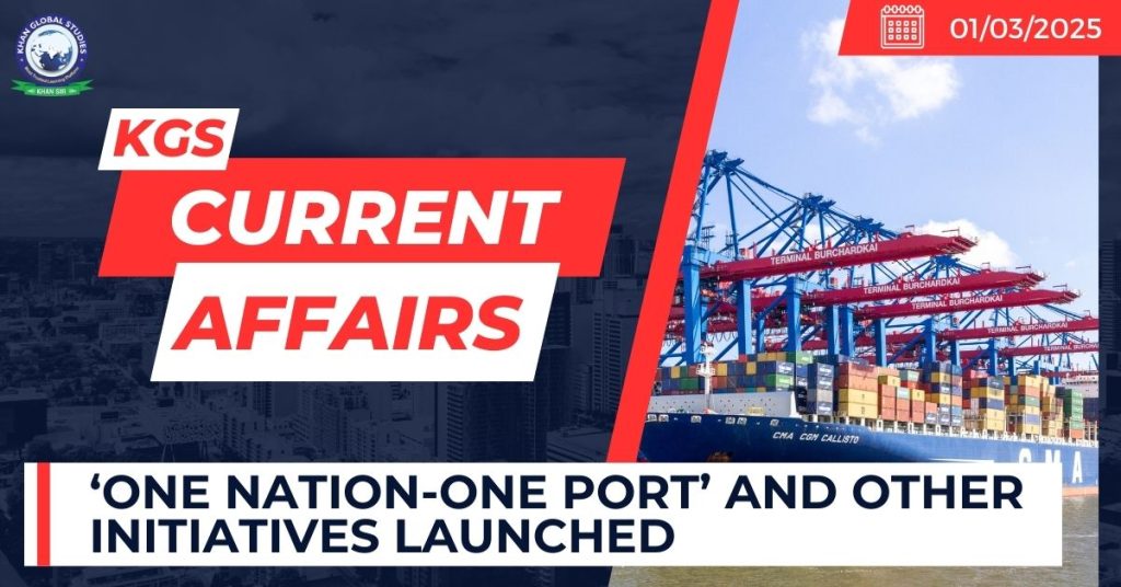 One Nation-One Port and other initiatives launched