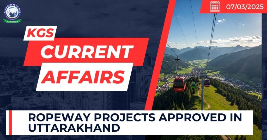 Ropeway projects approved in Uttarakhand