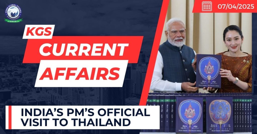 India’s PM’s official visit to Thailand