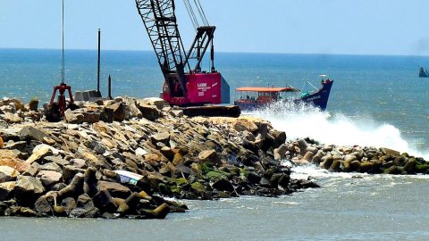 Capsized Ship Off Kerala Coast