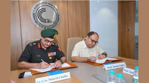 भारतीय सेना की सेंट्रल कमांड ने IIT कानपुर के साथ समझौता ज्ञापन (MoU) पर हस्ताक्षर किए