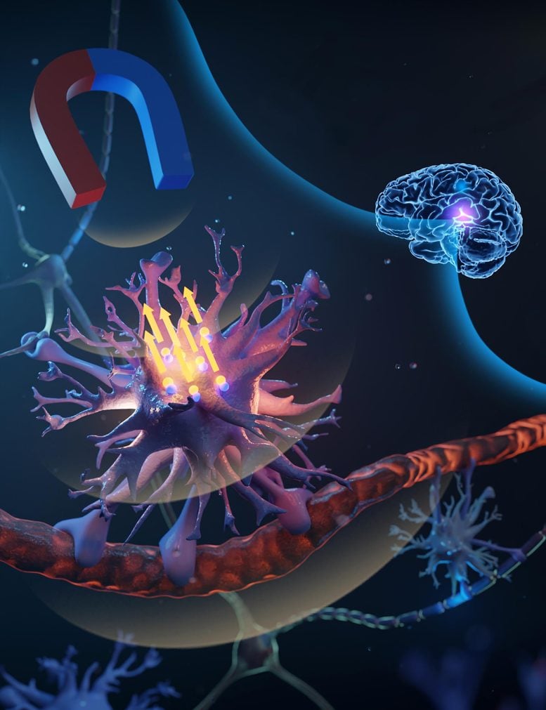 Nanomaterial that stimulates brain cells without surgery