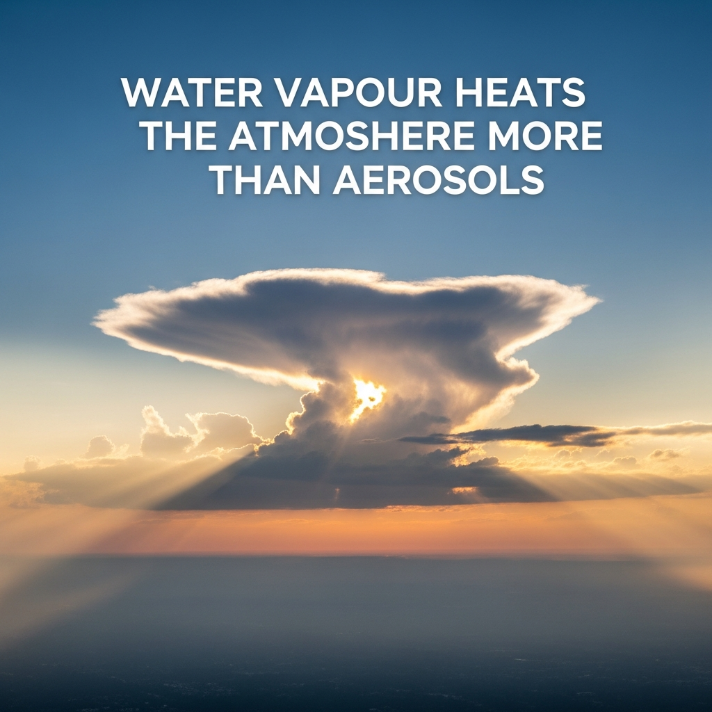 Water Vapour Heats the Atmosphere More Than Aerosols