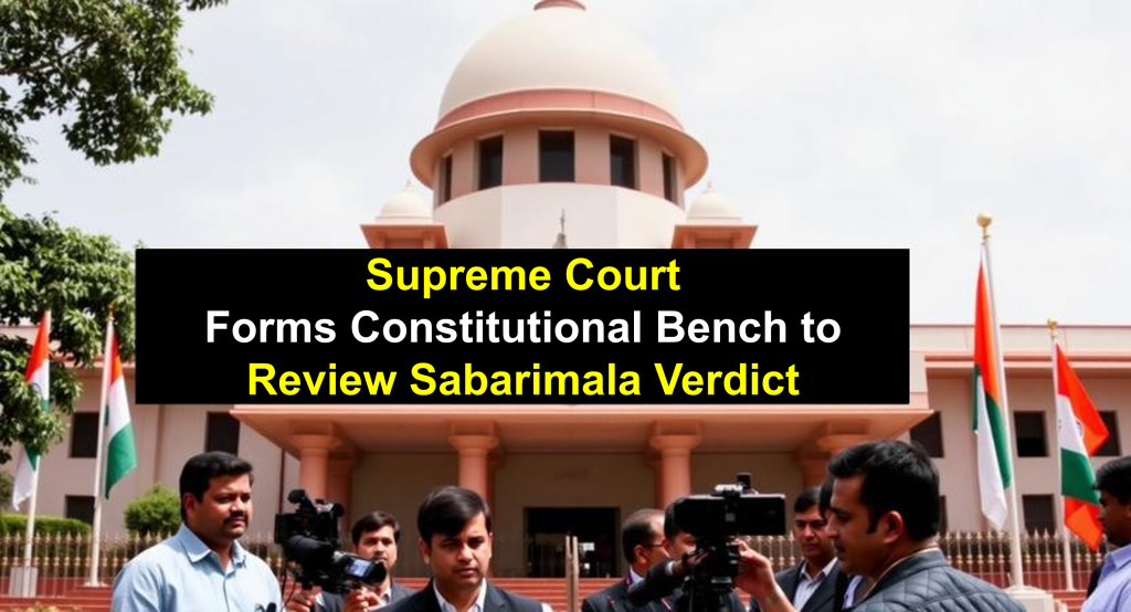 Supreme Court Forms Constitutional Bench to Review Sabarimala Verdict