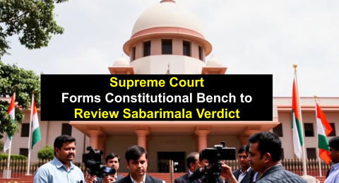 Supreme Court Forms Constitutional Bench to Review Sabarimala Verdict