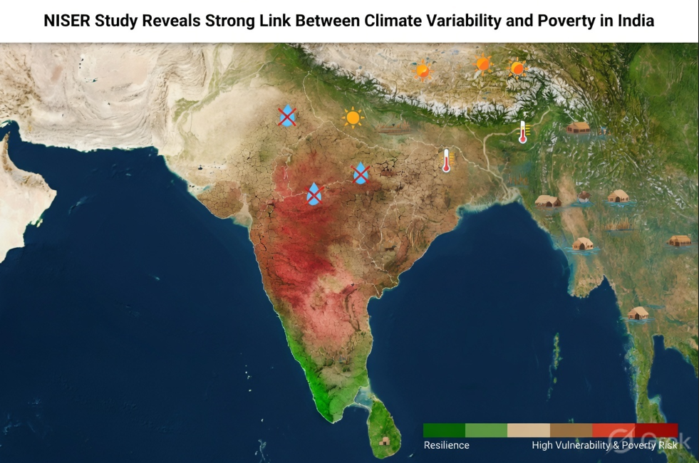 NISER Study Reveals Strong Link Between Climate Variability and Poverty in India