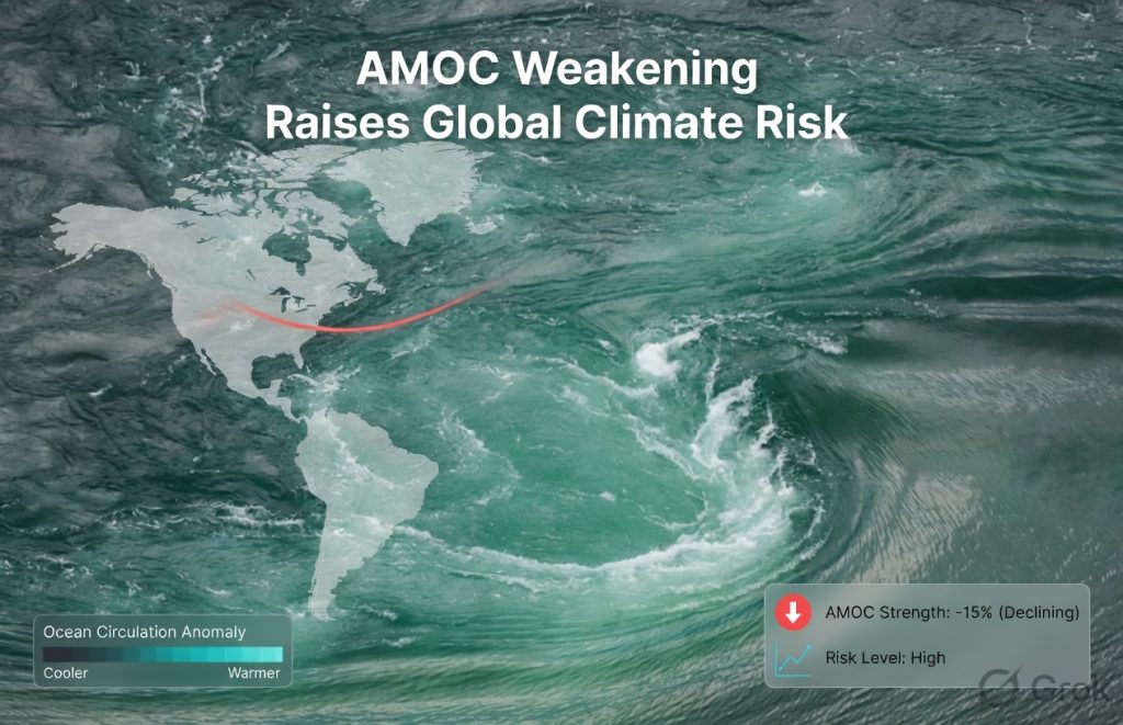 AMOC Weakening Raises Global Climate Risk
