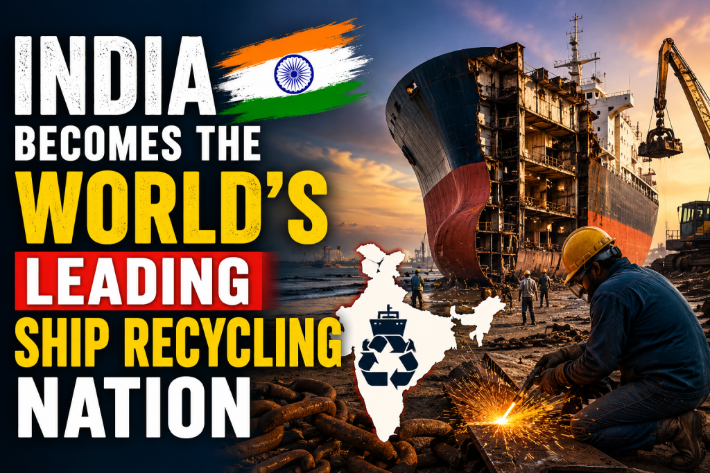 India Becomes the World’s Leading Ship Recycling Nation
