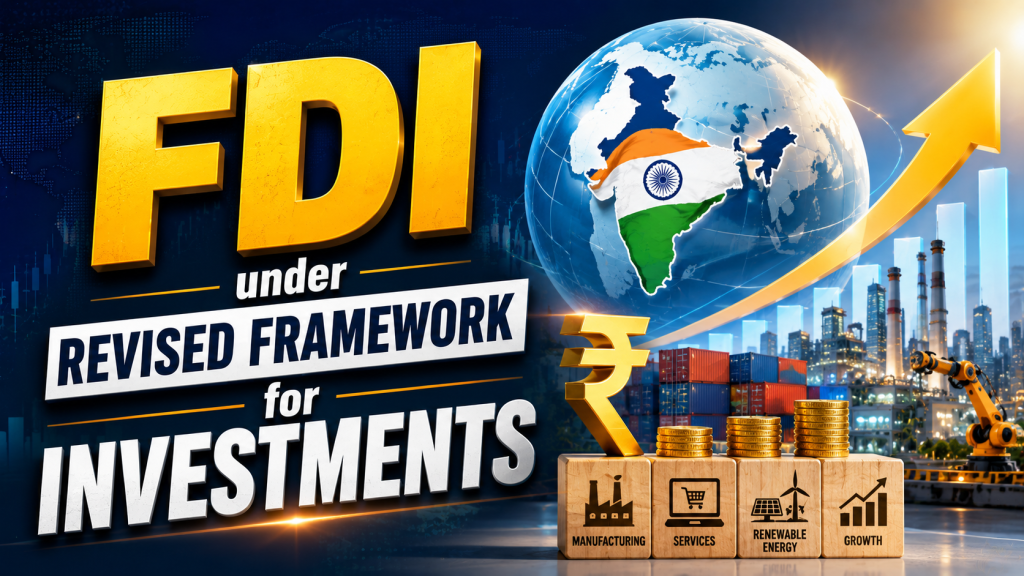 FDI under Revised Framework for Investments